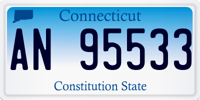 CT license plate AN95533