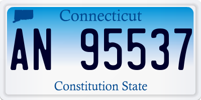 CT license plate AN95537