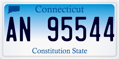 CT license plate AN95544