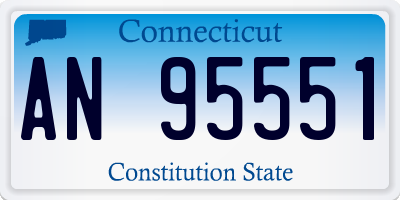 CT license plate AN95551