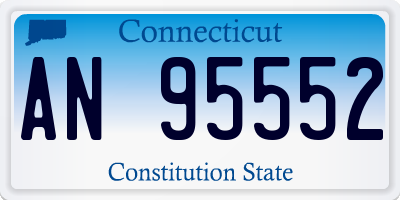 CT license plate AN95552