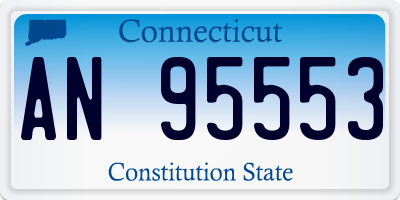 CT license plate AN95553