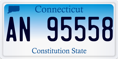 CT license plate AN95558