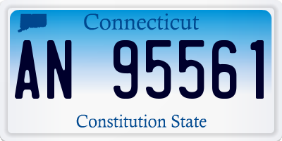 CT license plate AN95561