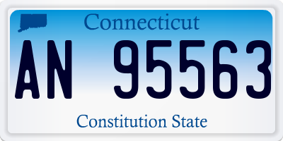 CT license plate AN95563