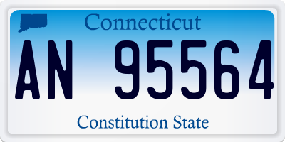 CT license plate AN95564