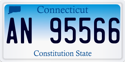 CT license plate AN95566