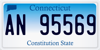 CT license plate AN95569