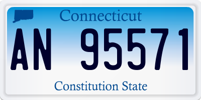 CT license plate AN95571