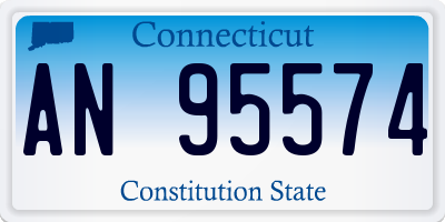 CT license plate AN95574