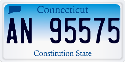 CT license plate AN95575