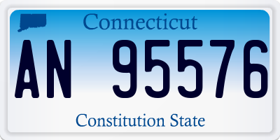 CT license plate AN95576