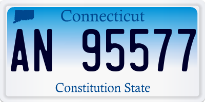 CT license plate AN95577