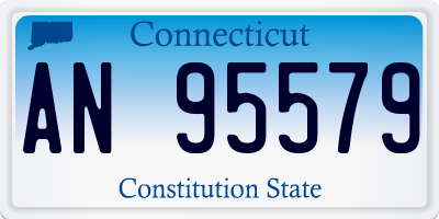 CT license plate AN95579