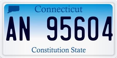 CT license plate AN95604