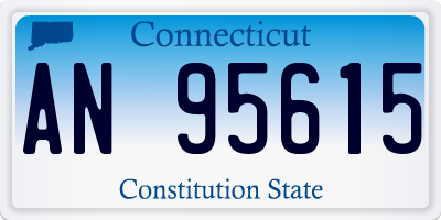 CT license plate AN95615