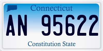 CT license plate AN95622