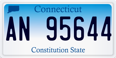 CT license plate AN95644