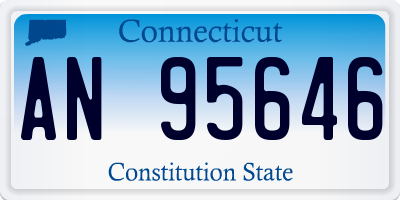 CT license plate AN95646