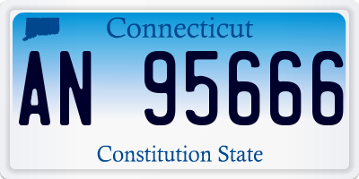 CT license plate AN95666