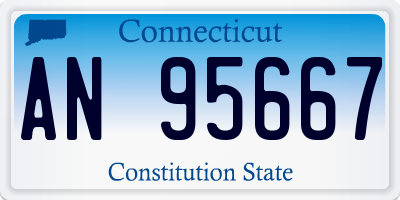 CT license plate AN95667