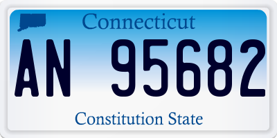 CT license plate AN95682