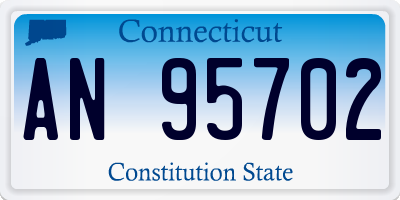 CT license plate AN95702
