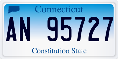 CT license plate AN95727