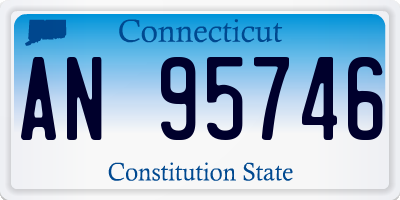 CT license plate AN95746