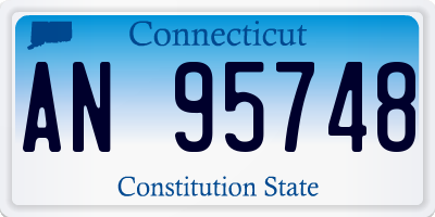 CT license plate AN95748