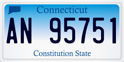 CT license plate AN95751