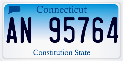 CT license plate AN95764