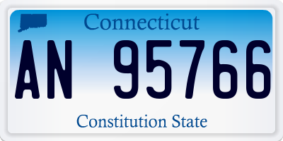 CT license plate AN95766