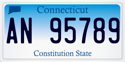 CT license plate AN95789