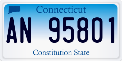 CT license plate AN95801