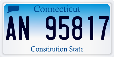 CT license plate AN95817