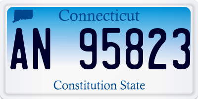 CT license plate AN95823