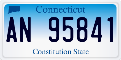 CT license plate AN95841