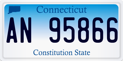 CT license plate AN95866
