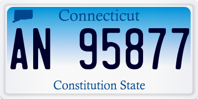 CT license plate AN95877