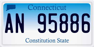 CT license plate AN95886