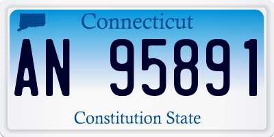 CT license plate AN95891
