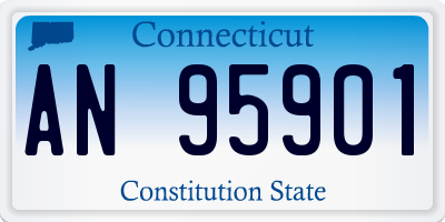 CT license plate AN95901