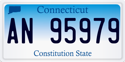 CT license plate AN95979
