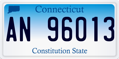 CT license plate AN96013