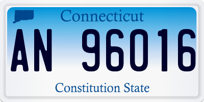 CT license plate AN96016