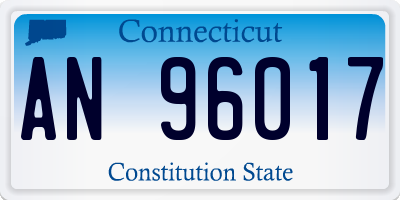 CT license plate AN96017