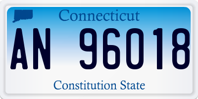 CT license plate AN96018