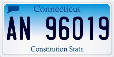 CT license plate AN96019