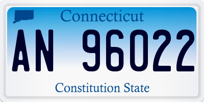 CT license plate AN96022